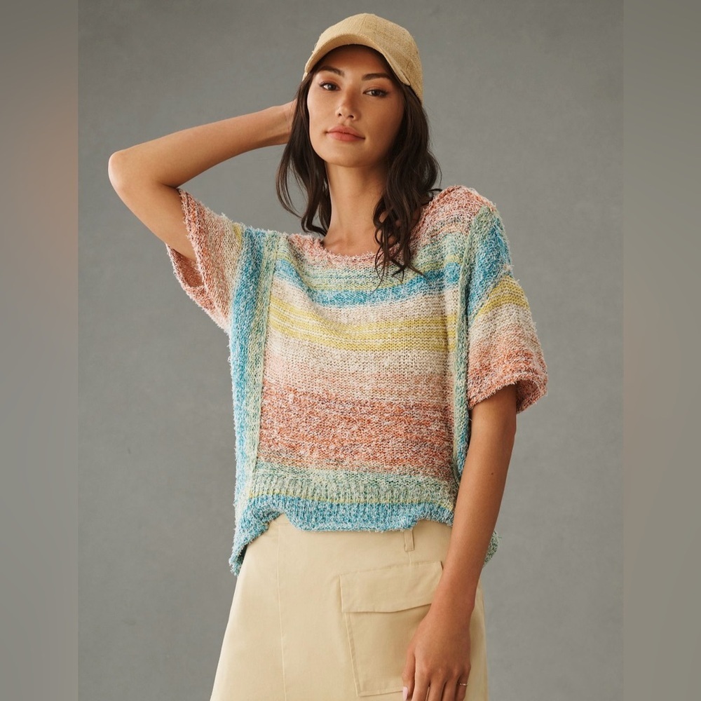 Anthropologie Pilcro Beach Sweater Tee size Small NWT